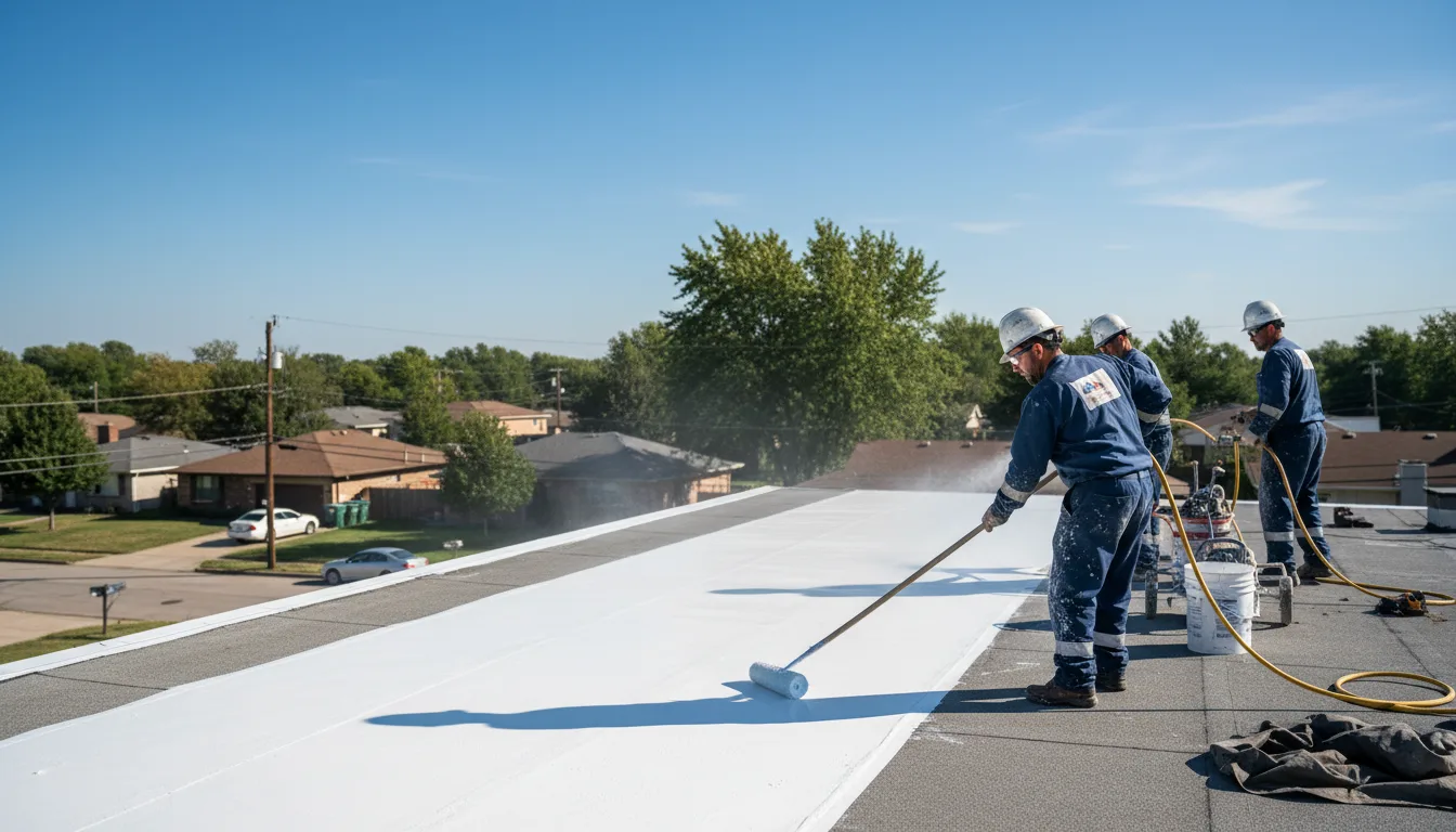 Commercial roof coating in Yadkinville, NC near me